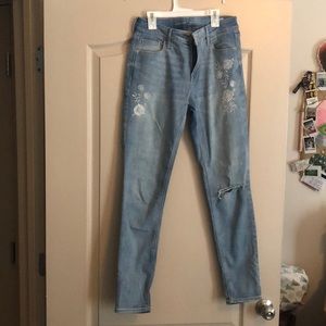 Rockstar Old Navy Embroidered Jeans